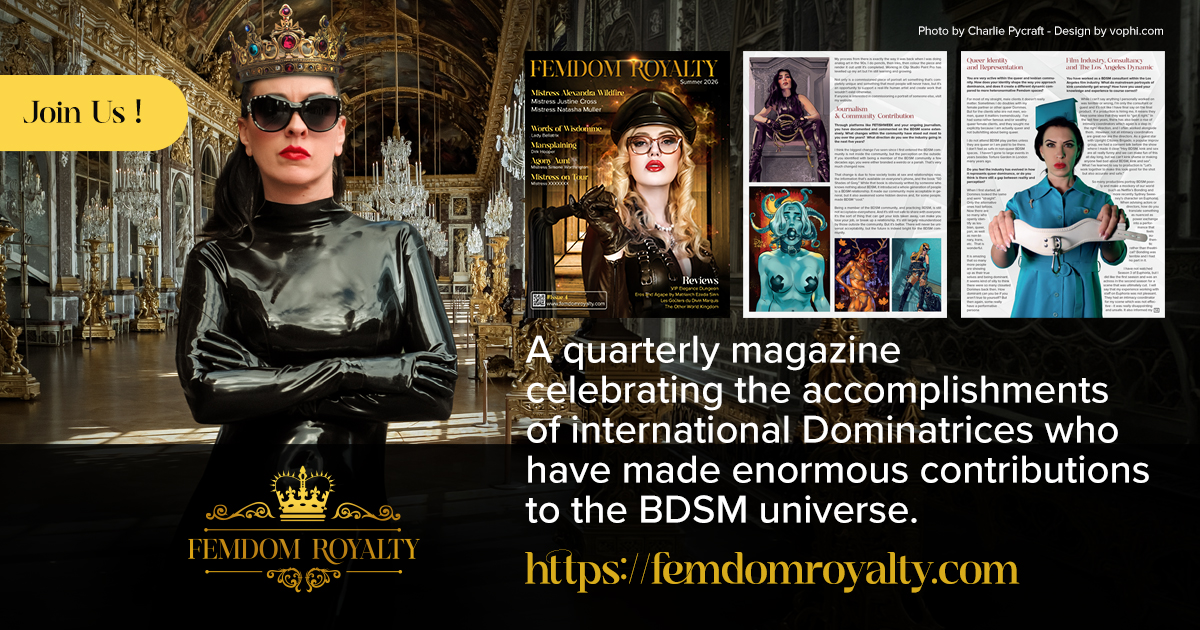 Femdom Royalty Issue 4 promotion