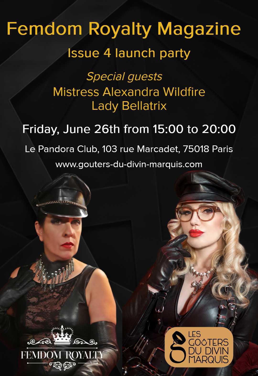 Femdom Royalty Issue 4 launch party Les Gouters Paris Femdom Royalty Issue 4 launch party Les Gouters Paris